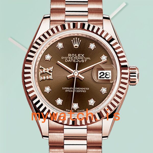 Rolex Datejust m279175-0002 28mm Ladies President Bracelet/Jubilee Bracelet Automatic: Genuine vs. Replica