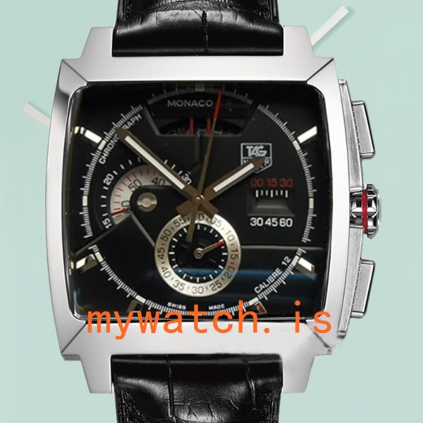 Tag Heuer Monaco 43mm Mens CAL2110.FC6257 Silver-tone Black Dial: A Timeless Masterpiece