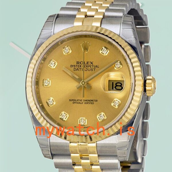 Rolex Datejust 36mm Mens 116233-CDJ Automatic: Genuine vs. Replica