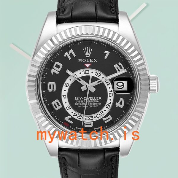 Rolex Sky-Dweller 42mm Mens 326139BKAL Black Dial Silver-tone: Genuine vs. Replica Analysis